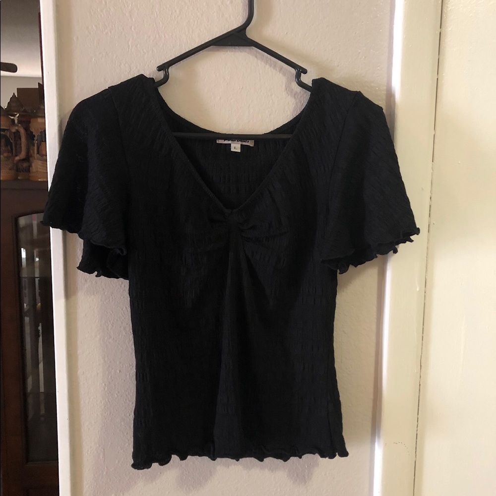 100 % VINTAGE GOTH Black top early 1990s EUC